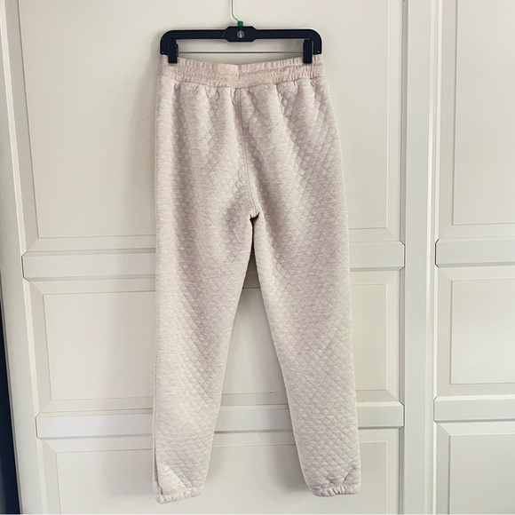 Marine Layer Women's Corbet Quilted Jogger Cream Size S 26559 - Picture 3 of 13